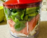 A picture of step 2 of Cold Dakous with Parsley.