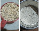 A picture of step 1 of Oats and jaggery dry fruits mix Modak.