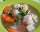 Foto langkah ke 9 dari resep Sup bakso ikan homemade (#postingrame2_sop).