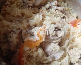 Gambar langkah 6 resipi Nasi Briani ayam.