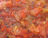 Une image de l'étape 5 de Bruschetta tomate poivron.