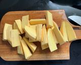 Foto langkah ke 1 dari resep Sweet Potato Wedges (ubi goreng airfryer).
