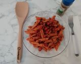 Pas rețetă Paste cu sos roșu și șuncă de porc 3 fotografie