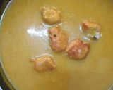 A picture of step 7 of Urad kadhi with rice.