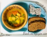 Hình bước làm 2 của món Cari tôm cho bé ăn dặm