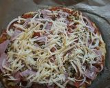 A picture of step 4 of Cauliflower-based Pizza.