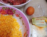 Hình bước làm 1 của món Chả giò bắp