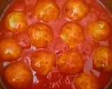A picture of step 4 of Canned Tuna Meatballs in Tomato Sauce.