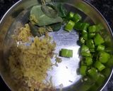 A picture of step 1 of Sprouted moong sabji with Roti.