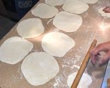 A picture of step 4 of Yiayia’s Greek cheese pies.