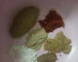 A picture of step 1 of Jhatapat paneer skewer.