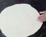 A picture of step 2 of Zig Zag Style Paratha Folding.