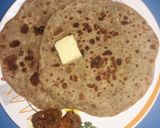 A picture of step 6 of Sattu ka paratha.