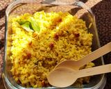 भाप में बने पोहे (Bhaap me bane Pohe recipe in Hindi) रेसिपी चरण 6 फोटो
