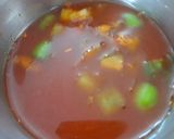 A picture of step 3 of Veg soup.