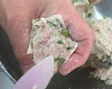 A picture of step 4 of Shaomai (pork steamed dumplings).