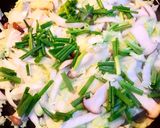A picture of step 2 of Stir-Fried Napa Cabbage with King Oyster Mushrooms (Vegan).