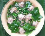 รูปขั้นตอนการทำที่ 3 ของ ต้มจืดตำลึงใส่หมูสับ