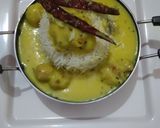 A picture of step 7 of Kadhi chawal.