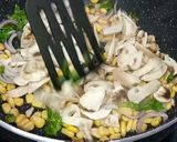 A picture of step 2 of Mushroom Corn Milk Biryani.