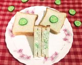 A picture of step 5 of Curd Cucumber Sandwich.