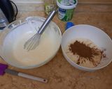 صورة لخطوة 3 من وصفة ماربل كيك في الخلاط هش ولذيذ 🥧🍰