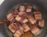 Hình bước làm 1 của món Thịt kho măng khô cuốn bánh tráng (ngày tết)