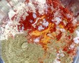 A picture of step 2 of Bharva bhindi |Masala bhindi.