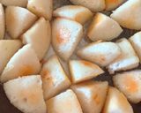 A picture of step 2 of Leftover Idli chat.