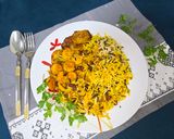 صورة لخطوة 10 من وصفة أرز أسود بري مع الروبيان