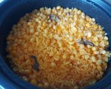 A picture of step 7 of Rice with Smoked Pork Loin, Egg, and Corn.