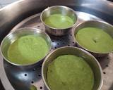Paneer Stuffed Spinach Dhokla Cake recipe step 5 photo