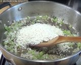 A picture of step 2 of Wild mushroom risotto.