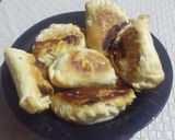 Foto del paso 8 de la receta: Empanaditas de jamón y queso con huevo