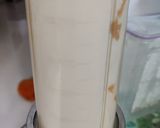 A picture of step 1 of Apple- peanut butter milkshake.