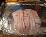 A picture of step 5 of Smoked Bacon Wrapped Stuffed Pork Loin Roast.