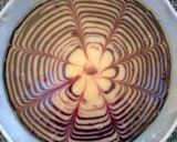 A picture of step 5 of Zebra Cake (Eggless).