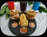 A picture of step 11 of Noodle Burger with Aloo Tikki.