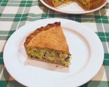 Foto del passaggio 13 della ricetta Torta salata con zucchine trombetta patate e riso venere
