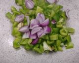 A picture of step 2 of Chat Pati Chapati (wraps).