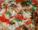 A picture of step 5 of Chicken Dum biryani.