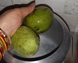 A picture of step 1 of Mango panna.