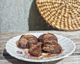 Foto langkah ke 6 dari resep Mochi Isi Wafer Cokelat.