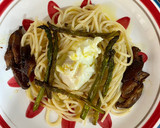 Foto del paso 4 de la receta: Spaguetti con shiitake y trigueros al curry, soja y vinagre de Jerez