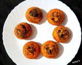A picture of step 9 of Eggless Marble Muffins.