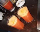 A picture of step 3 of Peach slush🍑🍑.
