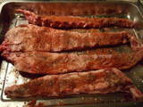 Costillas al horno con salsa