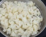 A picture of step 2 of Cauliflower Manchurian.