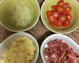 Foto del paso 1 de la receta Muffins de huevo con jamón, queso, cebolla y tomate cherry