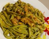 Foto del paso 3 de la receta: Fettuccini de espinaca con tomates secos 🍝